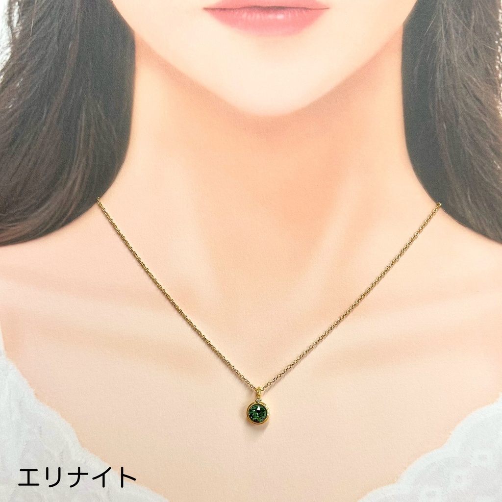 【ネックレスB 】バチカン付 ラウンドネックレス ゴールド