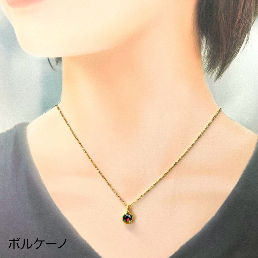 【ネックレスB 】バチカン付 ラウンドネックレス ゴールド