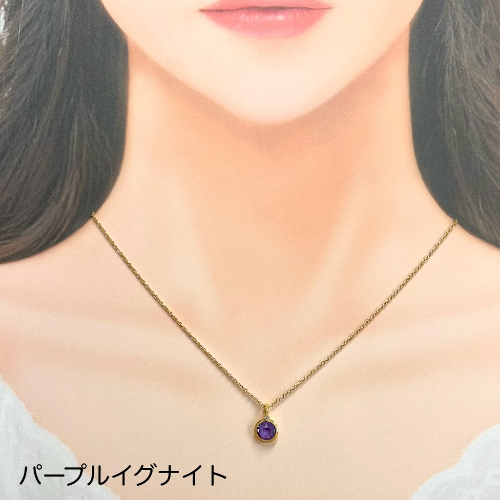 【ネックレスB 】バチカン付 ラウンドネックレス ゴールド