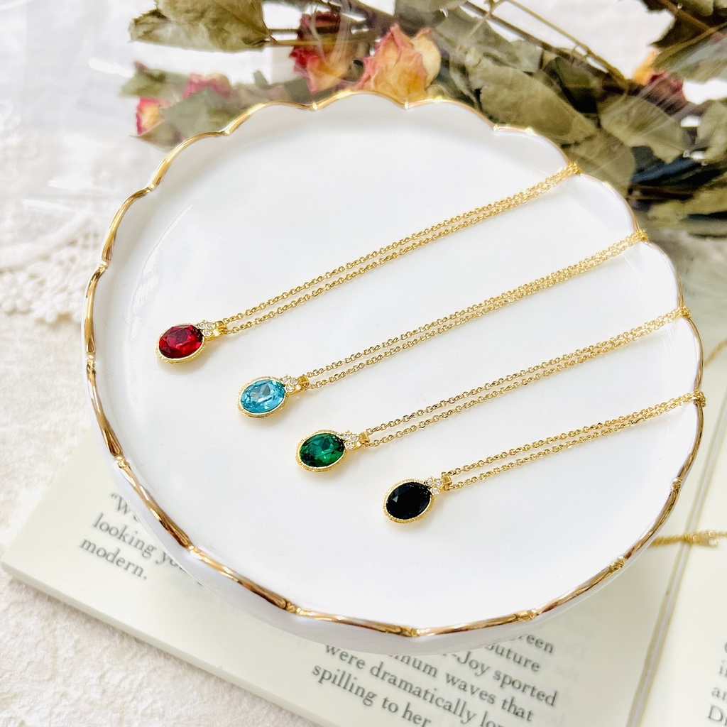 【ネックレスC】バチカン付 オーバルネックレス ゴールド