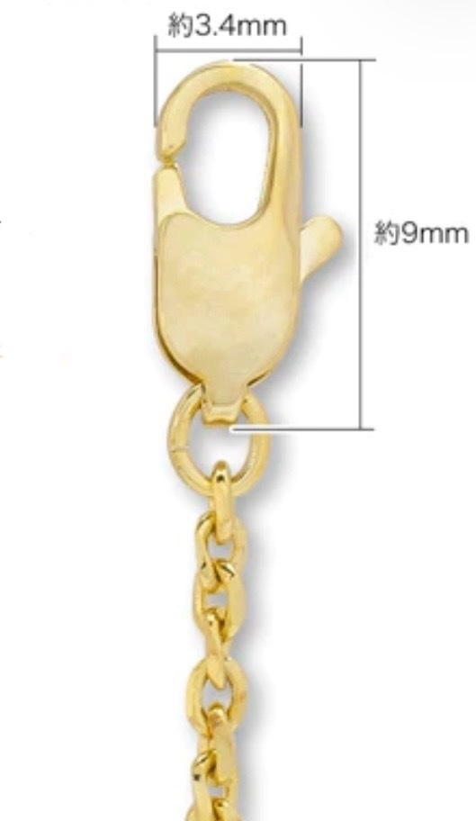 【ネックレスE】バチカン付 ロンバスネックレス ゴールド