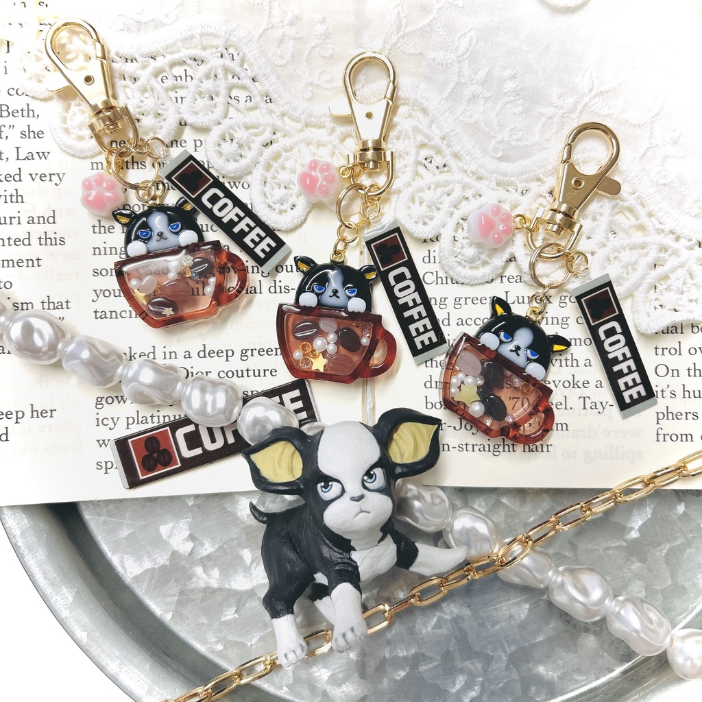 【初回限定版】イギー ボストンテリア レジンキーホルダー