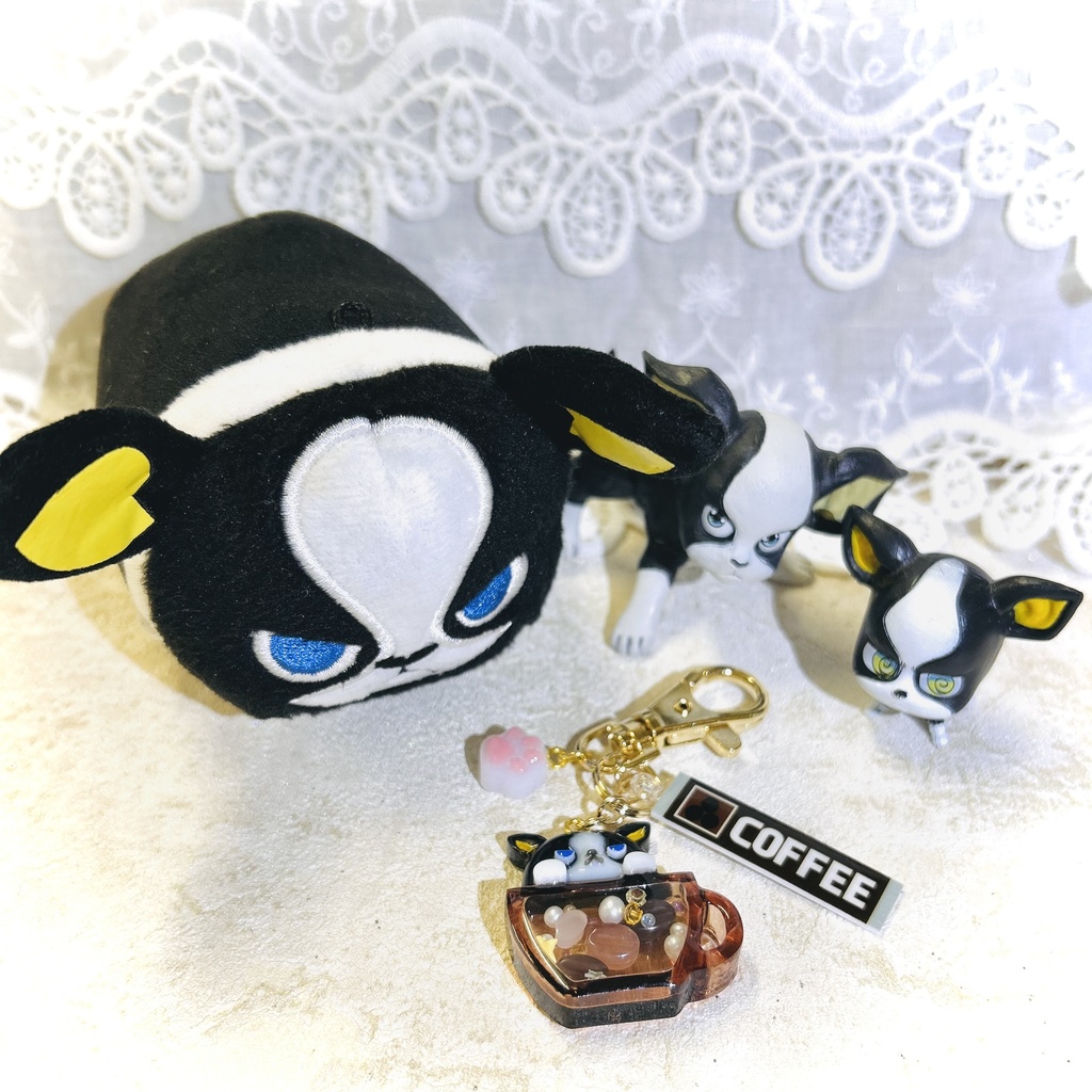 【初回限定版】イギー ボストンテリア レジンキーホルダー