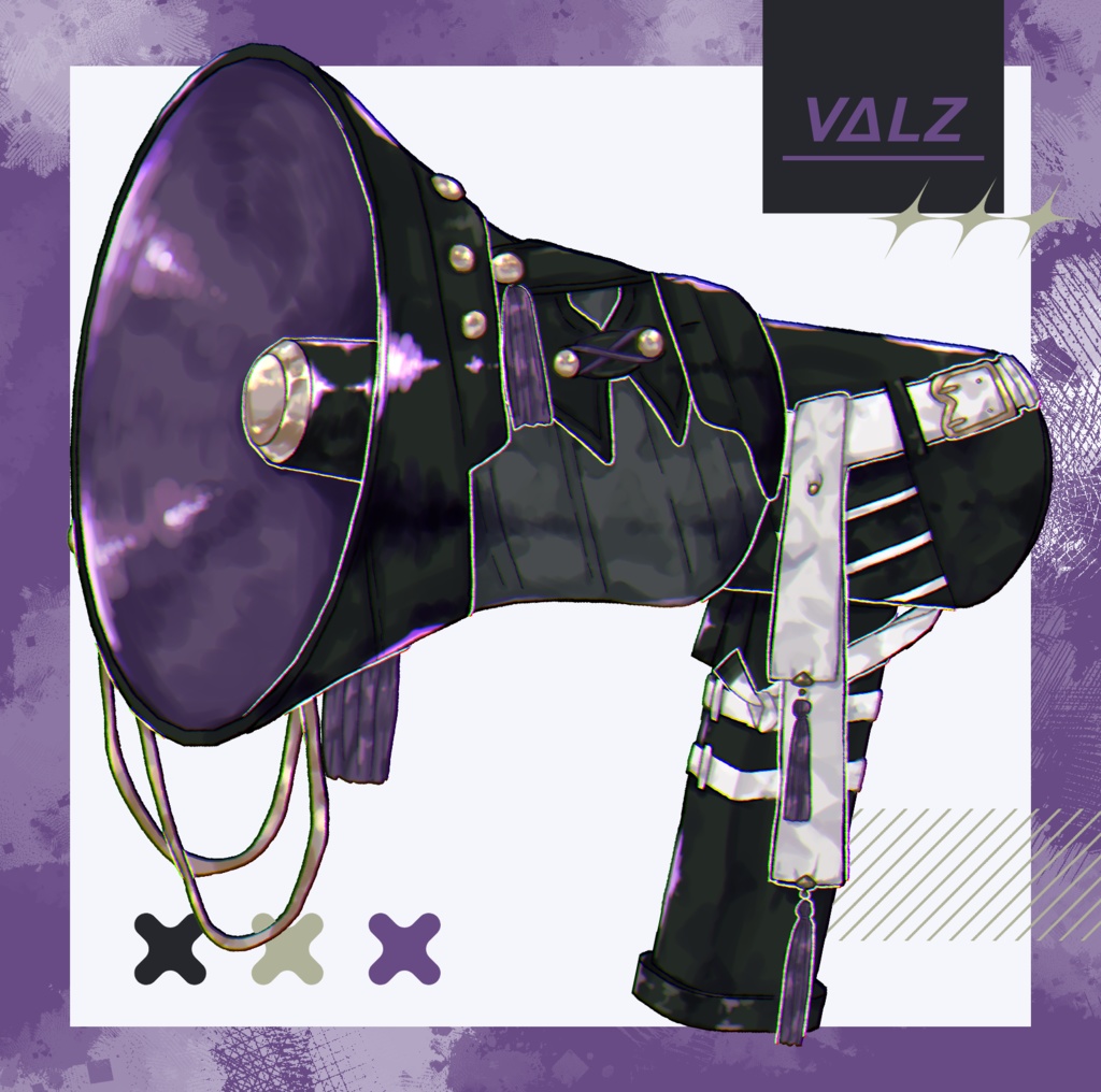 ライブ衣装メガホンアクリルキーホルダー