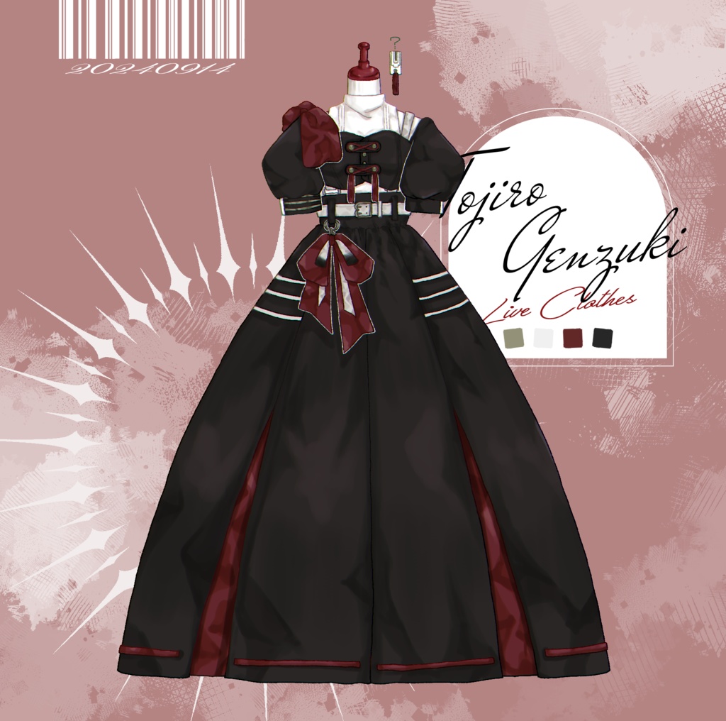 ライブ衣装ドレスアクリルスタンド