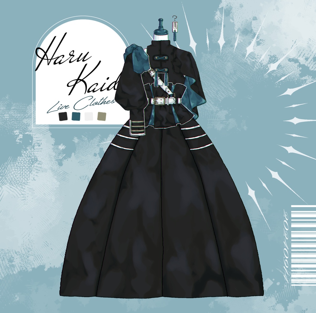 ライブ衣装ドレスアクリルスタンド