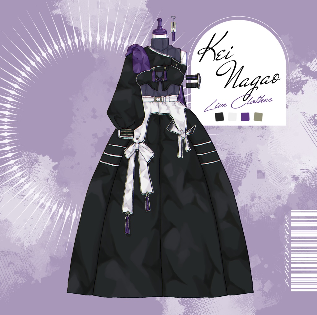 ライブ衣装ドレスアクリルスタンド