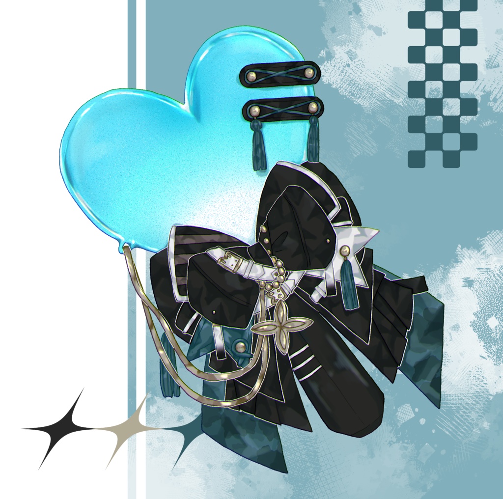 ライブ衣装ペンライトアクリルキーホルダー