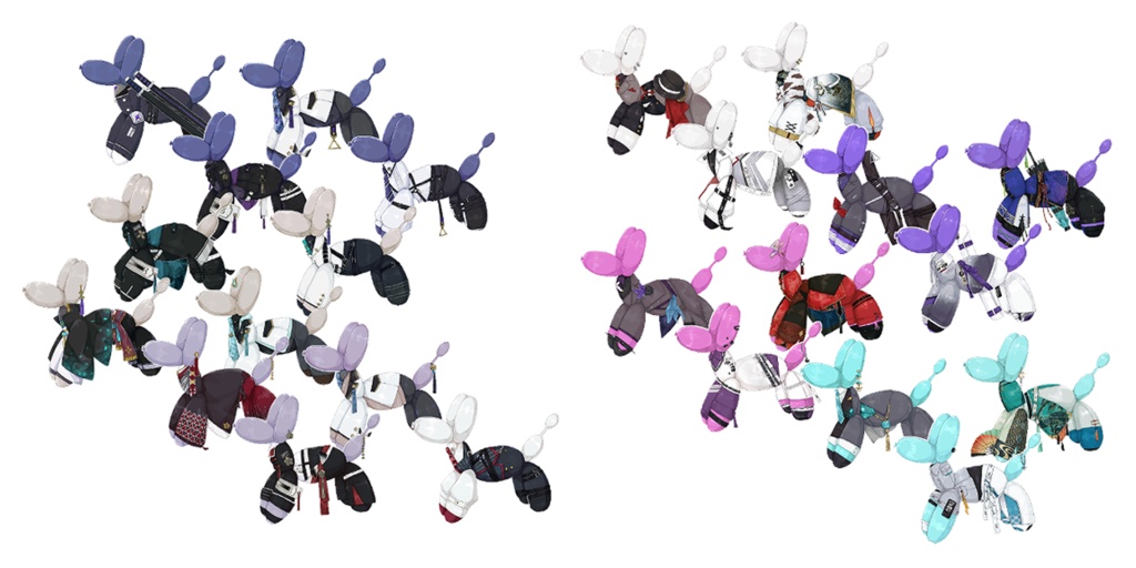 バルーンアートステッカーセット