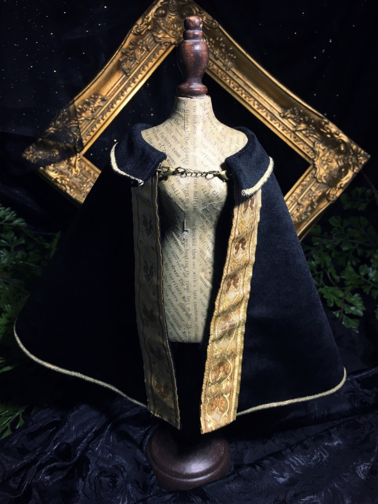 【漆黒×金】魔女のローブ