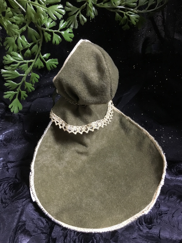 【モスグリーン】魔導士のローブ（オビツ11）