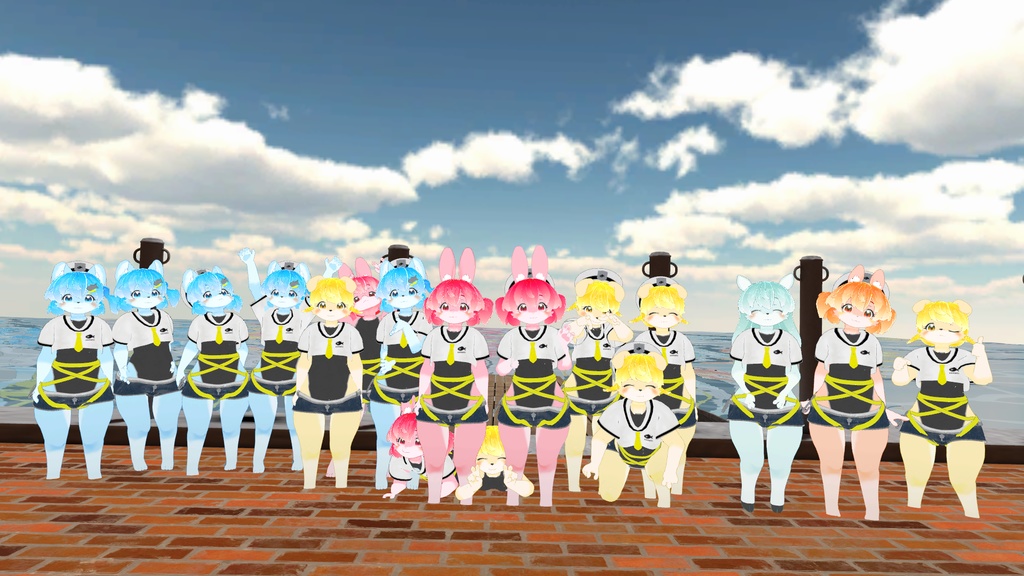 オリジナル3Ⅾモデル「ケモロリ水兵さん」