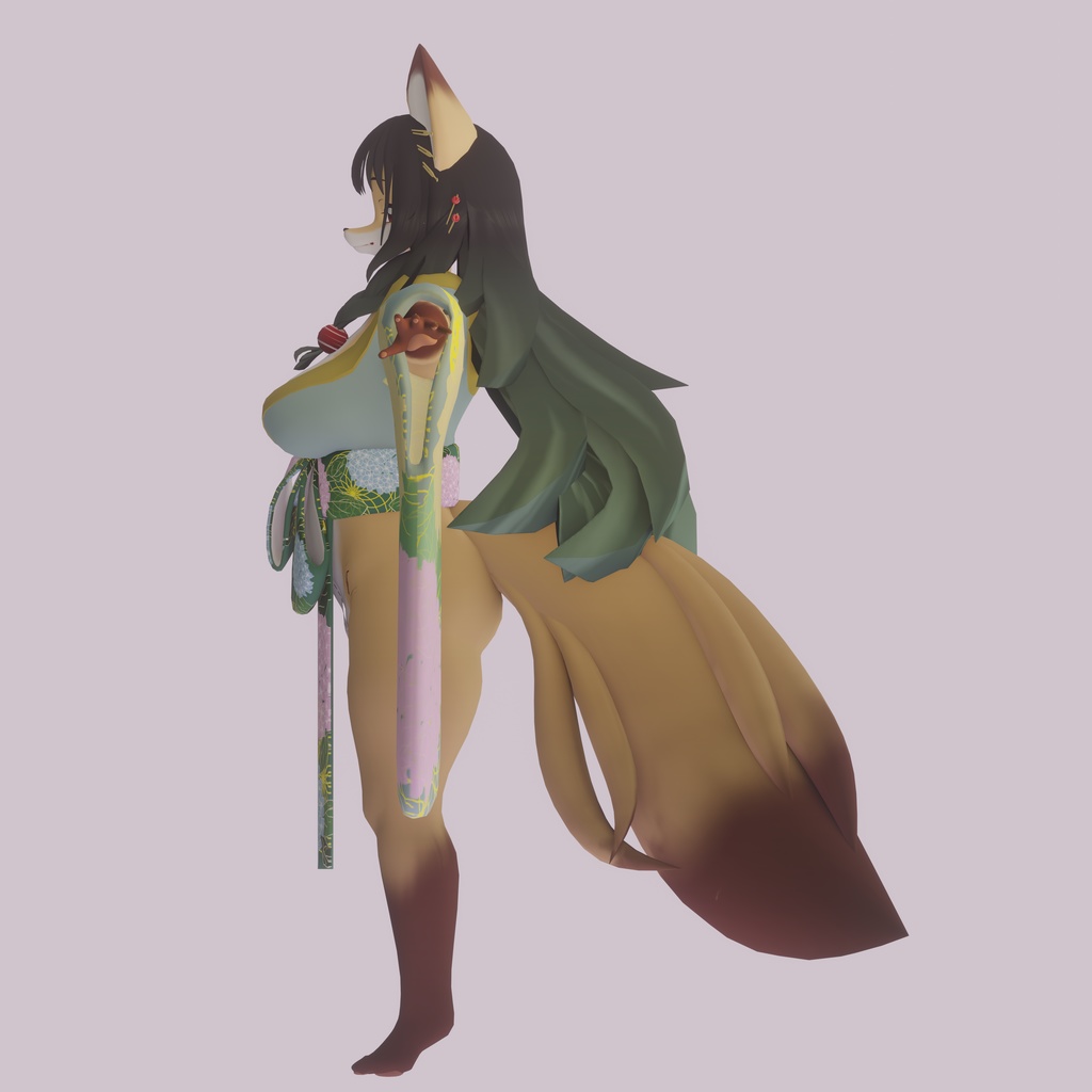 VRchat向けオリジナル3Dモデル「四葩(よひら)」