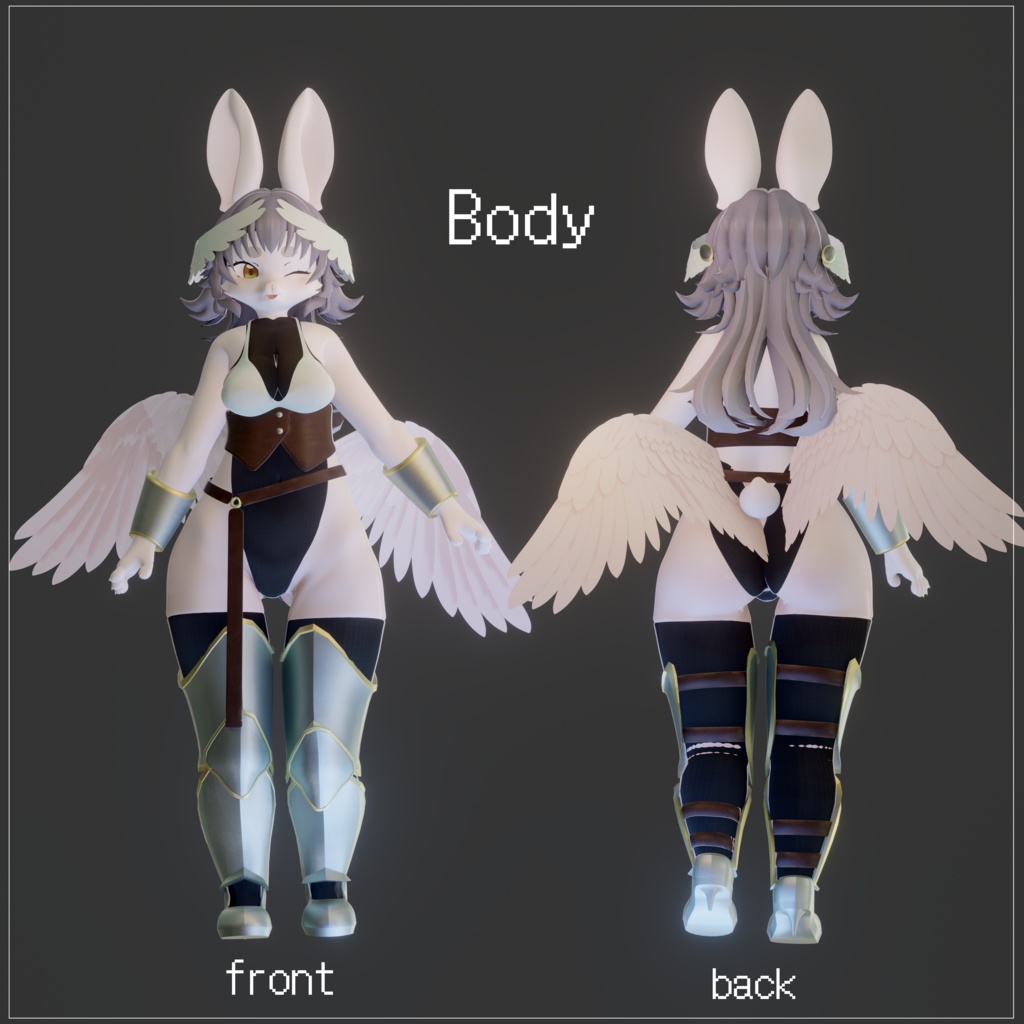 VRchat向けオリジナル3Dモデル「Daphne(ダフニー)」