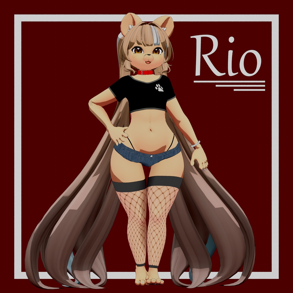 VRChat向けオリジナルアバター「Rio（リオ）」