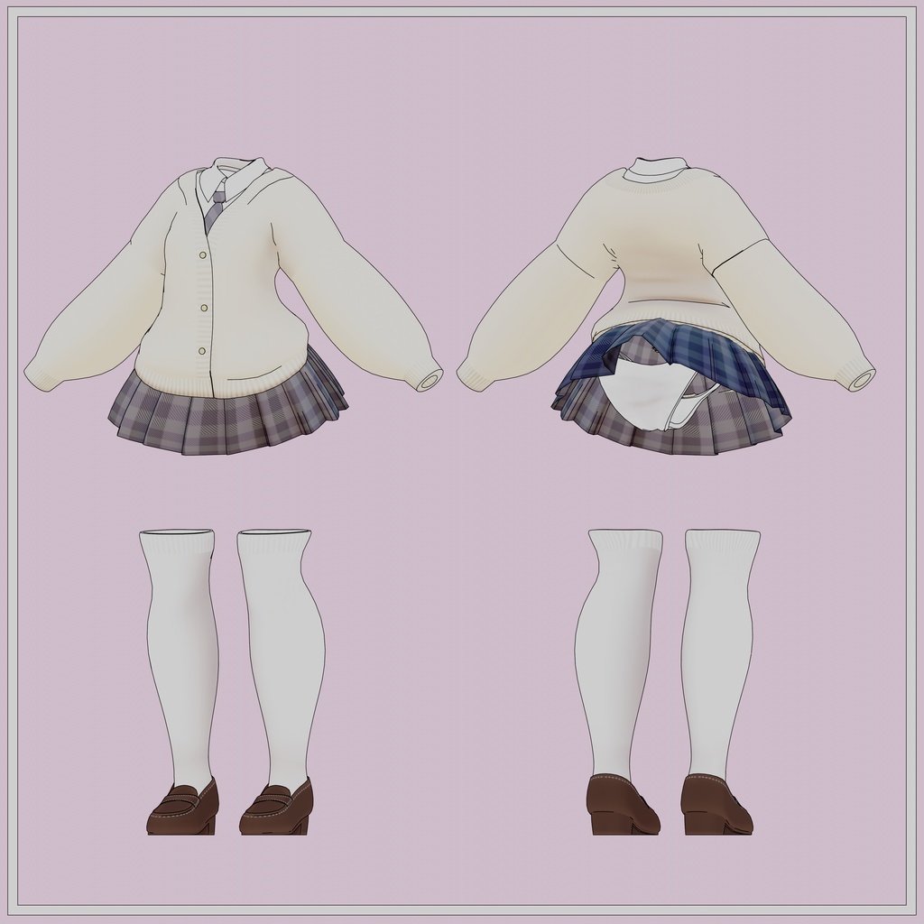 雷華ちゃん専用学生服(スパッツ付き)
