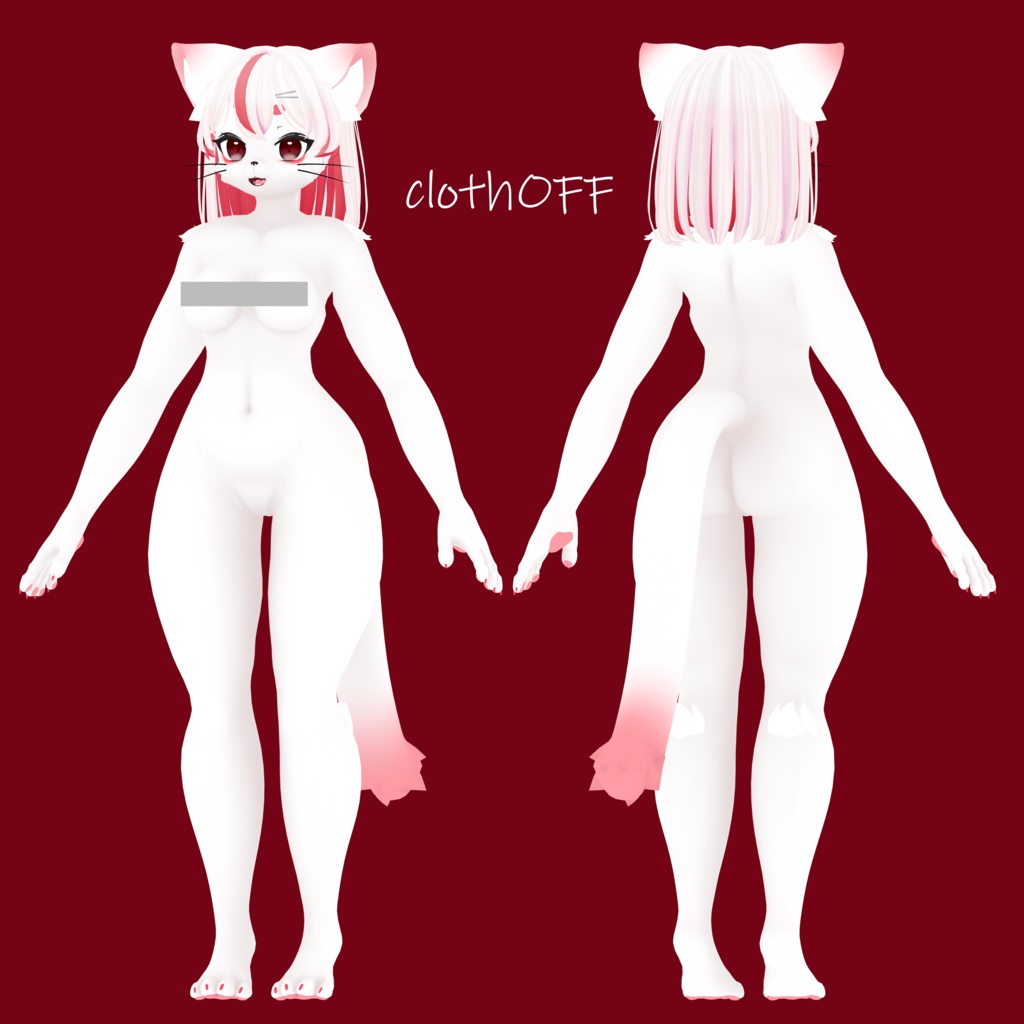 VRchat向けオリジナルアバター「Neige(ネージュ)」