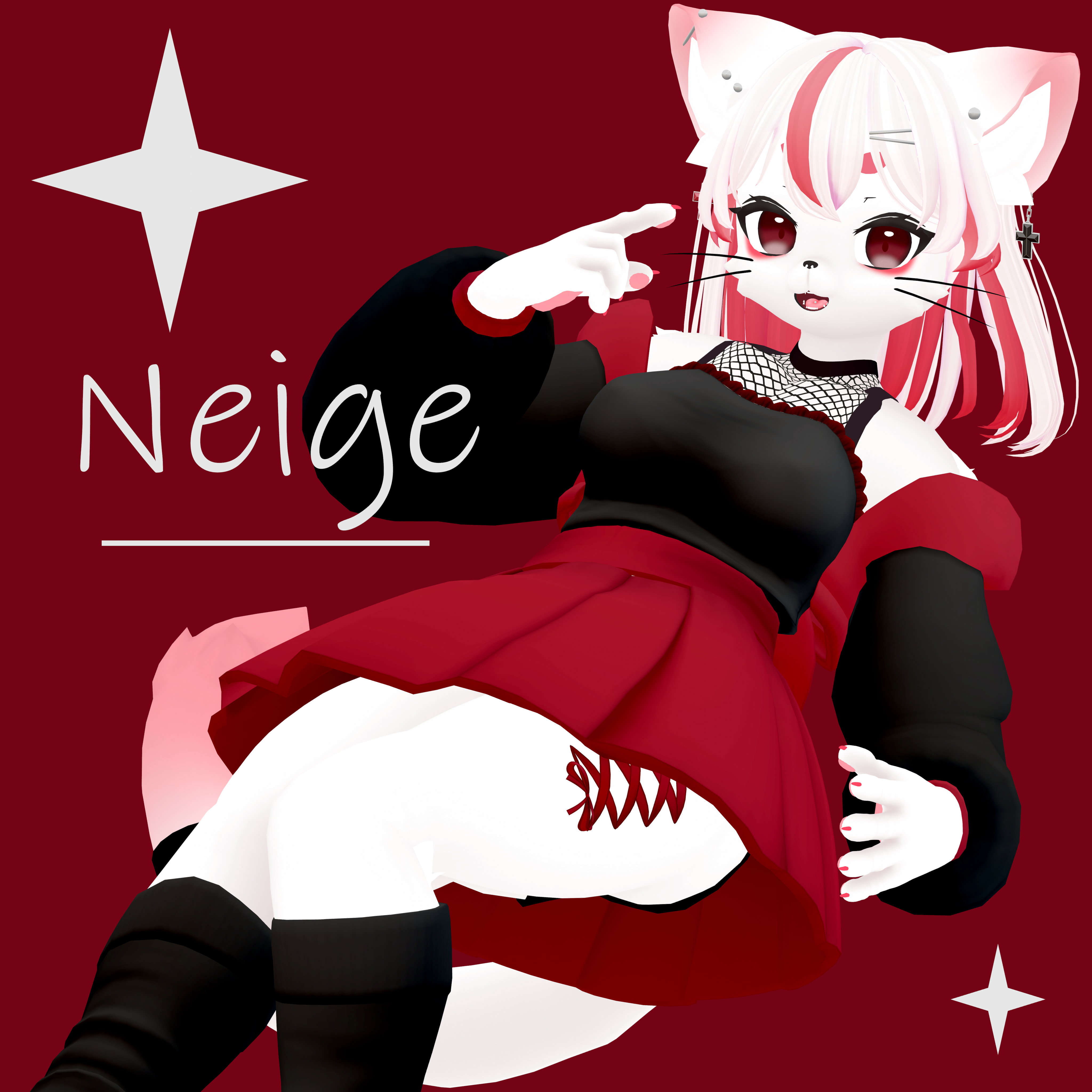 VRchat向けオリジナルアバター「Neige(ネージュ)」
