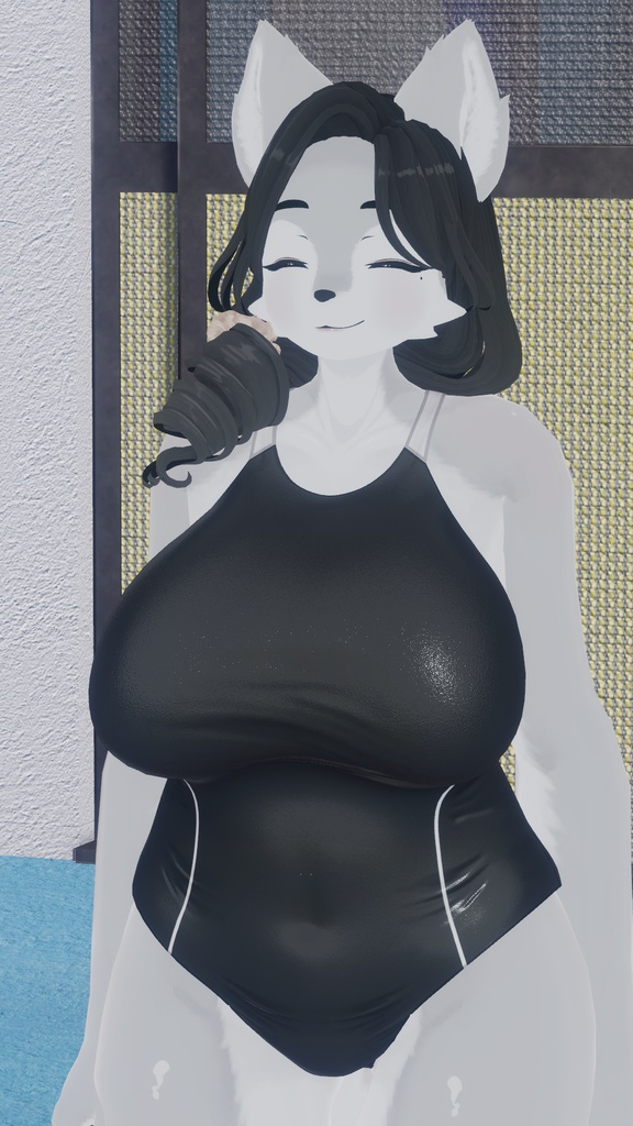 VRC向けオリジナル3Dモデル「狼谷さん(kamiya)」