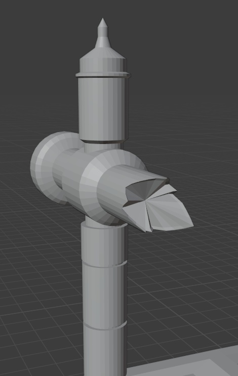 Untextured Parody Rosmontis Shield Blender Files