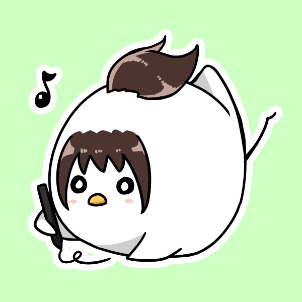 庭にいる