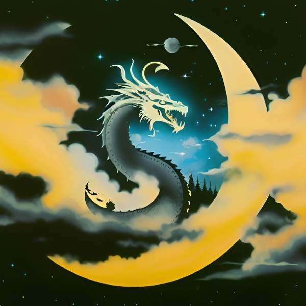 龍影和月