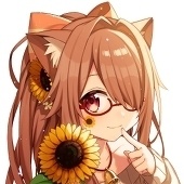 夏空の下、ひまわり畑で。