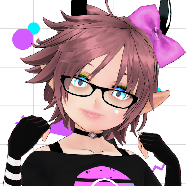 FREE Pointy Tipped Demon Horns Preset for VRoid Stableを使用したモデル